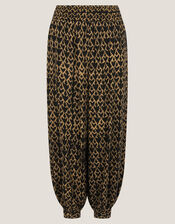 Arti Print Balloon Trousers, Black (BLACK), large