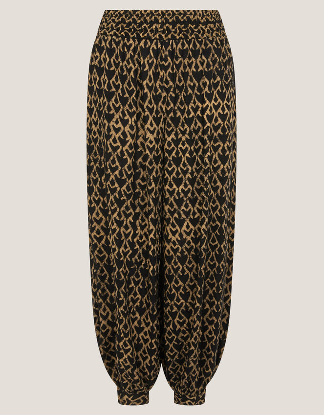 Arti Print Balloon Trousers, Black (BLACK), large