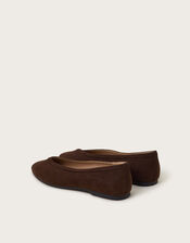 Tori Suedette Ballet Flats, Brown (BROWN), large