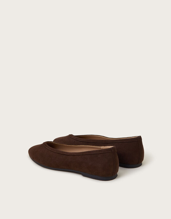 Tori Suedette Ballet Flats, Brown (BROWN), large