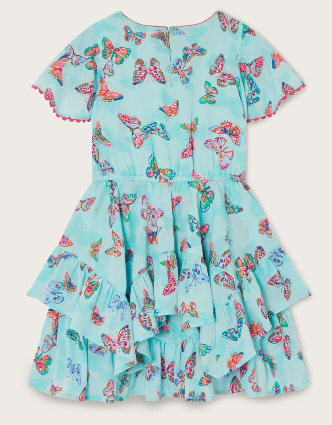 Butterfly Woven Dress, Blue (BLUE), large