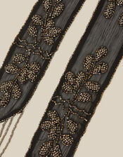 Rosa Embellished Skinny Scarf, , large