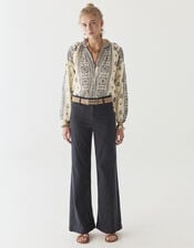 Maison Hotel Stephanie Embroidered Blouse, White (OFF WHITE), large