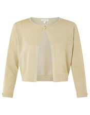 Elyse Metallic Shrug, Gold (GOLD), large
