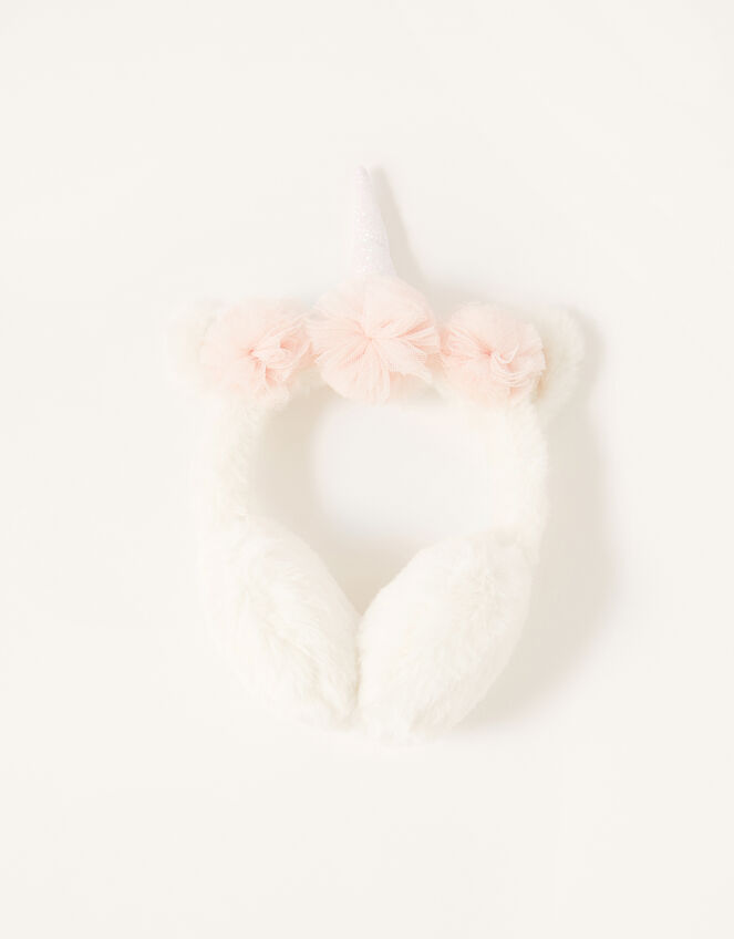 Sparkle Unicorn Fluffy Earmuffs, , large