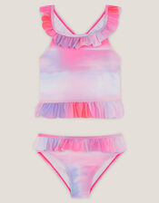 Frilly Ombr&eacute; Tankini Set, Pink (PINK), large
