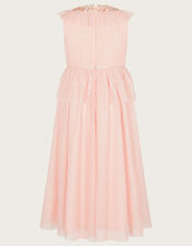 Land of Wonder Ruffle Maxi Dress, Pink (PALE PINK), large