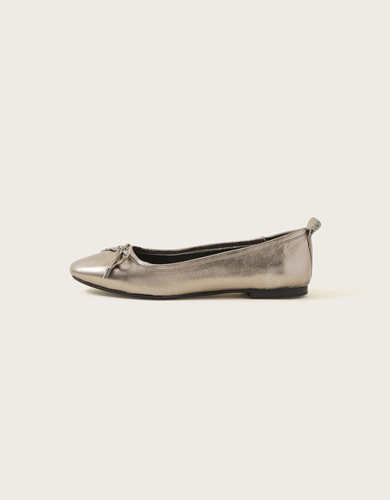 Pewter colored flats clearance