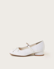 Satin Ballet Heels, Ivory (IVORY), large