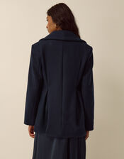 Estelle Collar Coat, Blue (NAVY), large