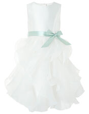Cannes Ivory Ruffle Occasion Dress, Ivory (IVORY), large