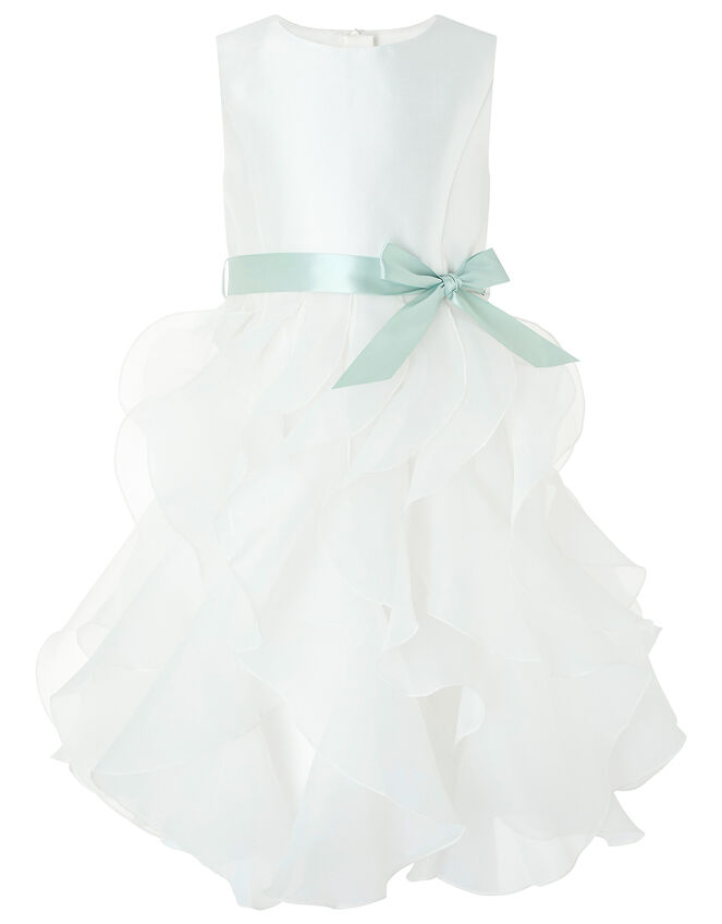 Cannes Ivory Ruffle Occasion Dress, Ivory (IVORY), large