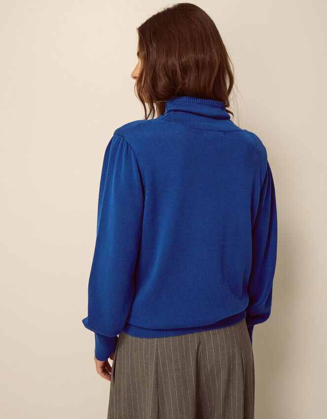 Hol High Neck Jumper, Blue (COBALT), large