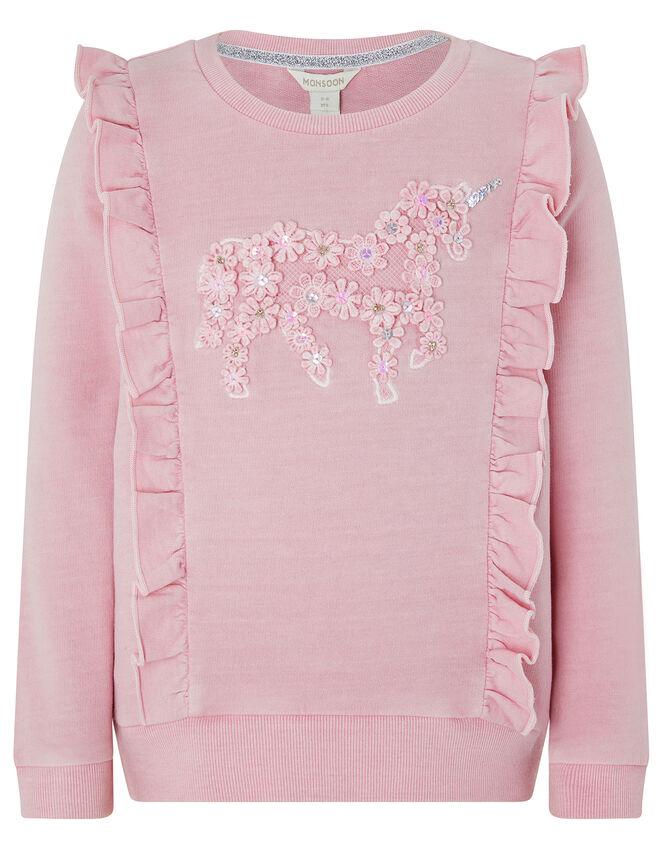 Unicorn Sweatshirt, Pink (PINK), large