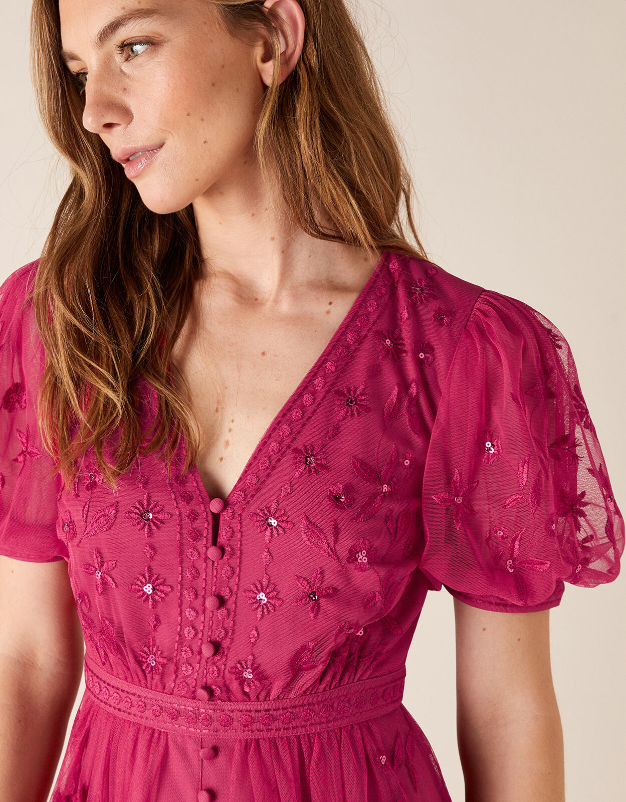 Valerie embroidered hot sale maxi dress
