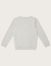 London Christmas Bus Sweatshirt, Grey (GREY), large