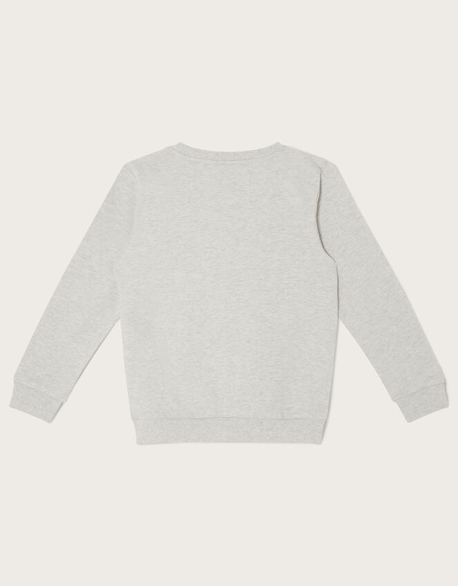 London Christmas Bus Sweatshirt, Grey (GREY), large