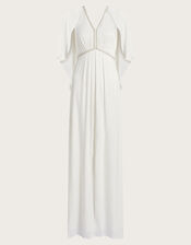 Sophie Satin Bridal Maxi Dress, Ivory (IVORY), large