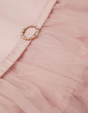 Sleeveless Tiered Party Dress, Pink (PINK), large