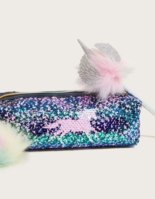 Supernova Unicorn Pencil Case and Pencil Set, , large