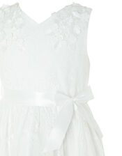 Rebecca Lilly Lace Occasion Dress, Ivory (IVORY), large