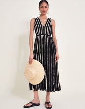 Harper Monochrome Dress, Black (BLACK), large