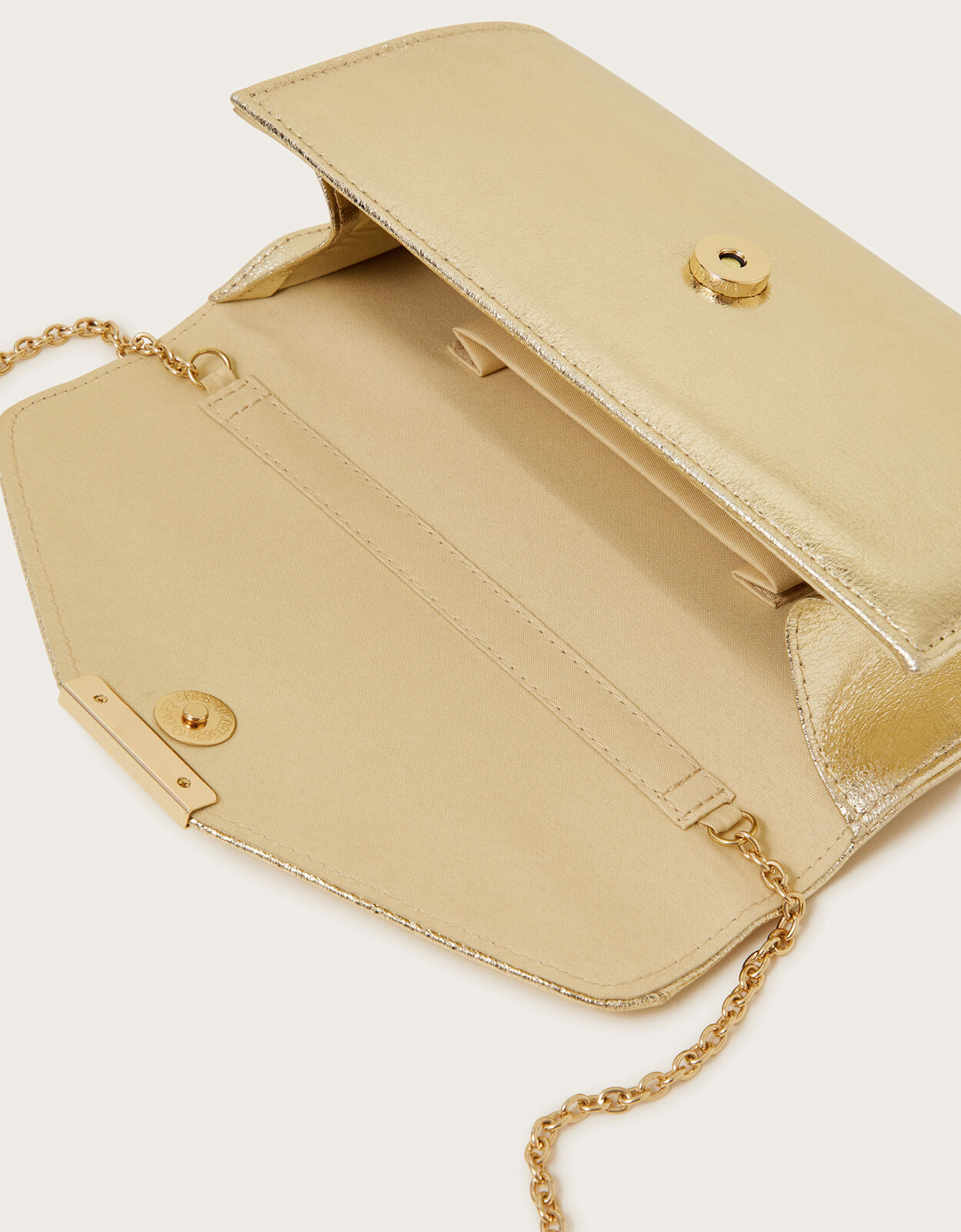 Metallic Clutch Bag Bags Purses Monsoon UK