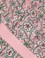 Scorched Paisley Print Dress, Pink (PINK), large