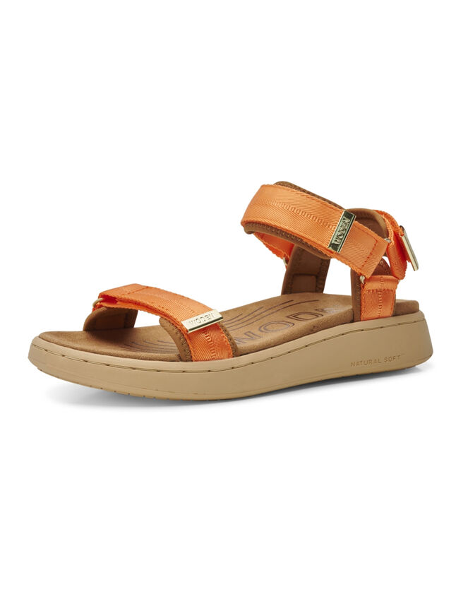 Woden Platform Sandals, Orange (ORANGE), large