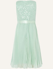 Keita Sequin Pleated Dress, Green (MINT), large