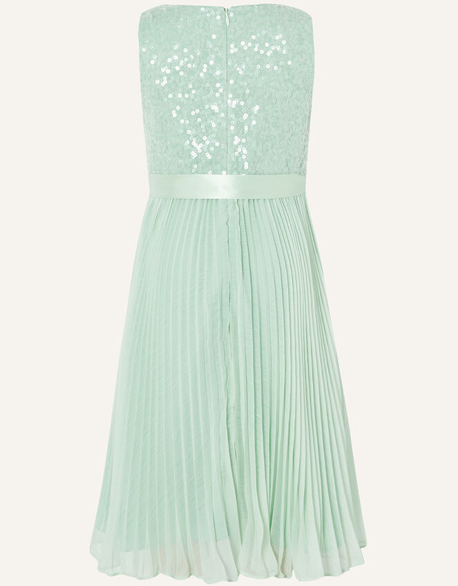 Keita Sequin Pleated Dress, Green (MINT), large
