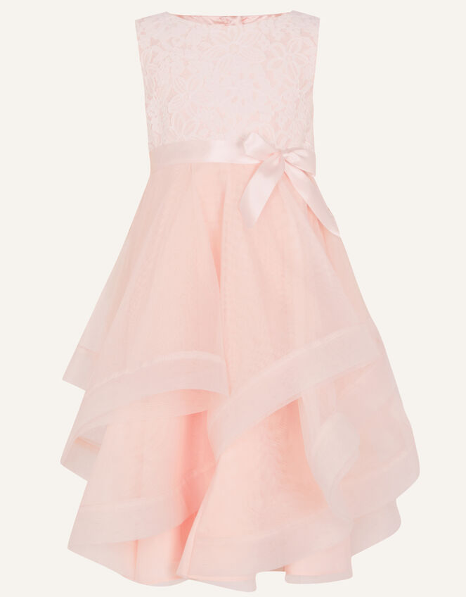 Seville Lace Ruffle Dress, Pink (PINK), large