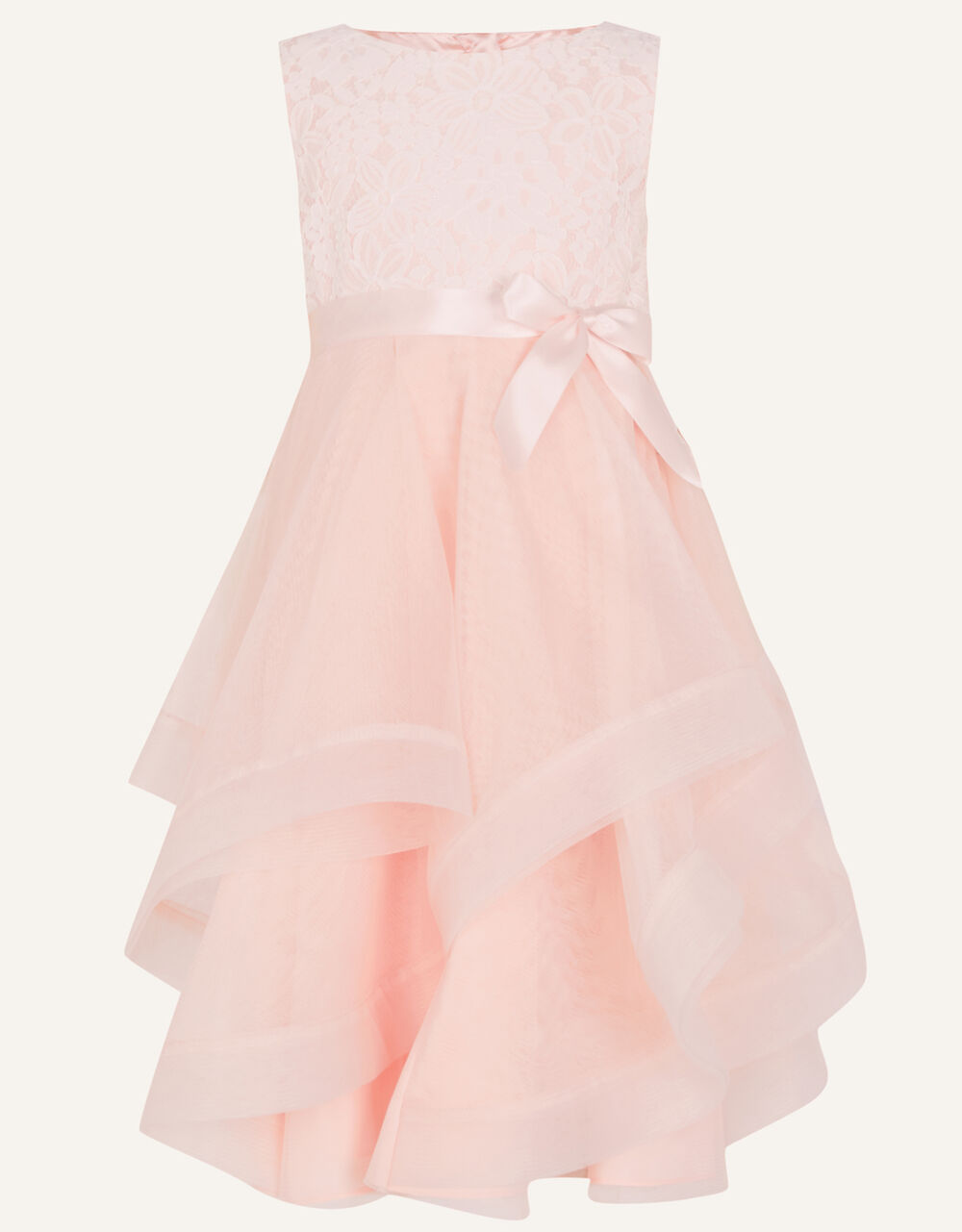 Children Girls 3-12yrs | Seville Lace Ruffle Dress Pink - FU62716