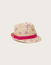 Rainbow Trilby Hat, Multi (MULTI), large