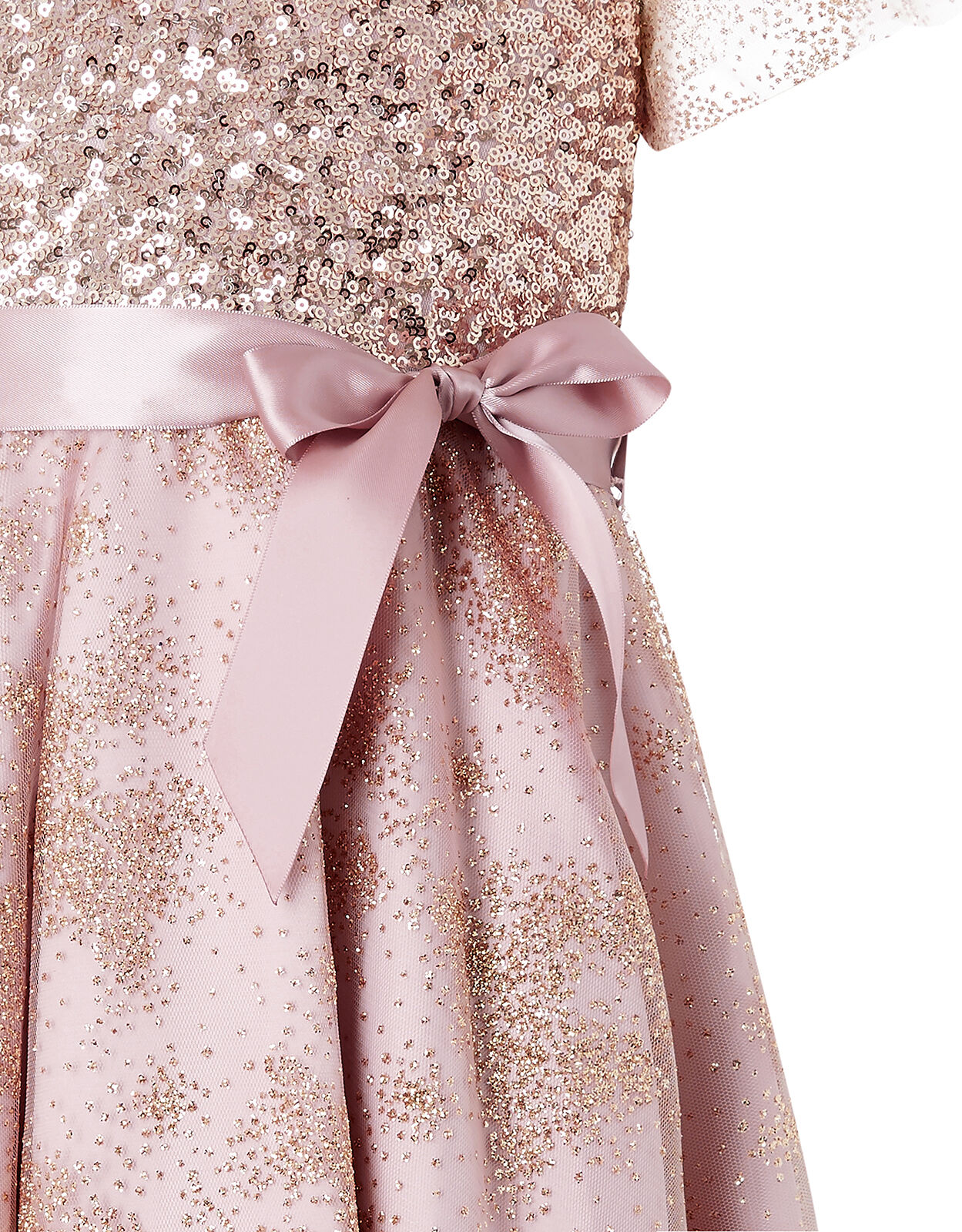 monsoon pink sequin dress