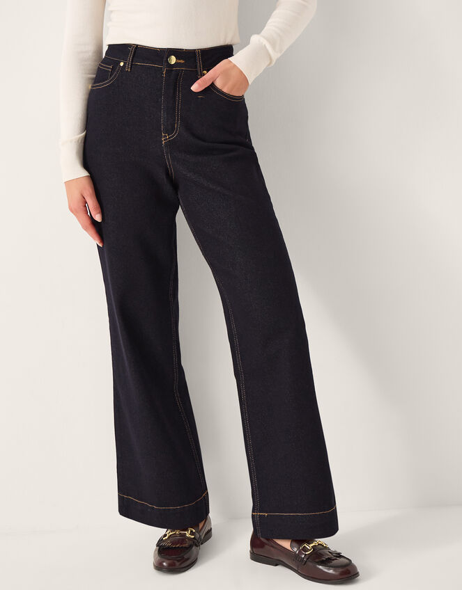 Teri Wide Leg Jeans, Blue (INDIGO), large