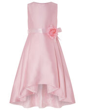 Lucinda Twill and Lace Occasion Dress, Pink (PALE PINK), large
