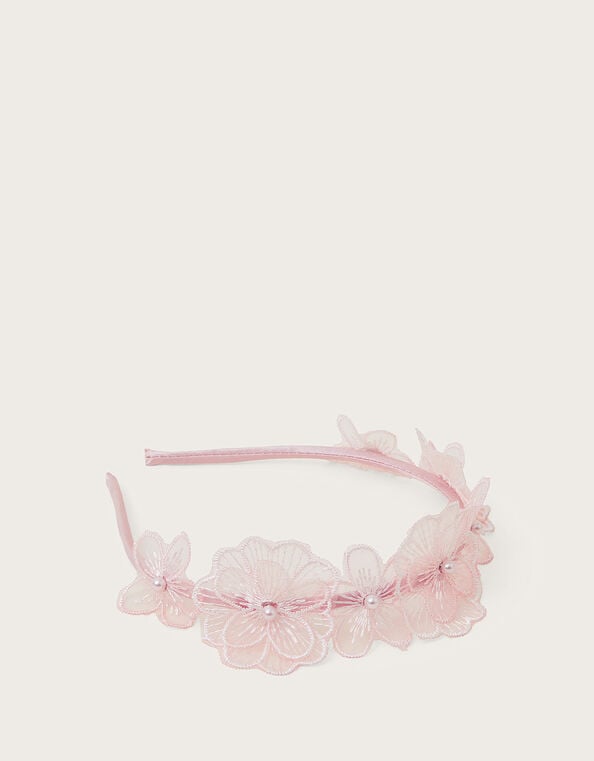 Mimi Lace Flower Headband, , large