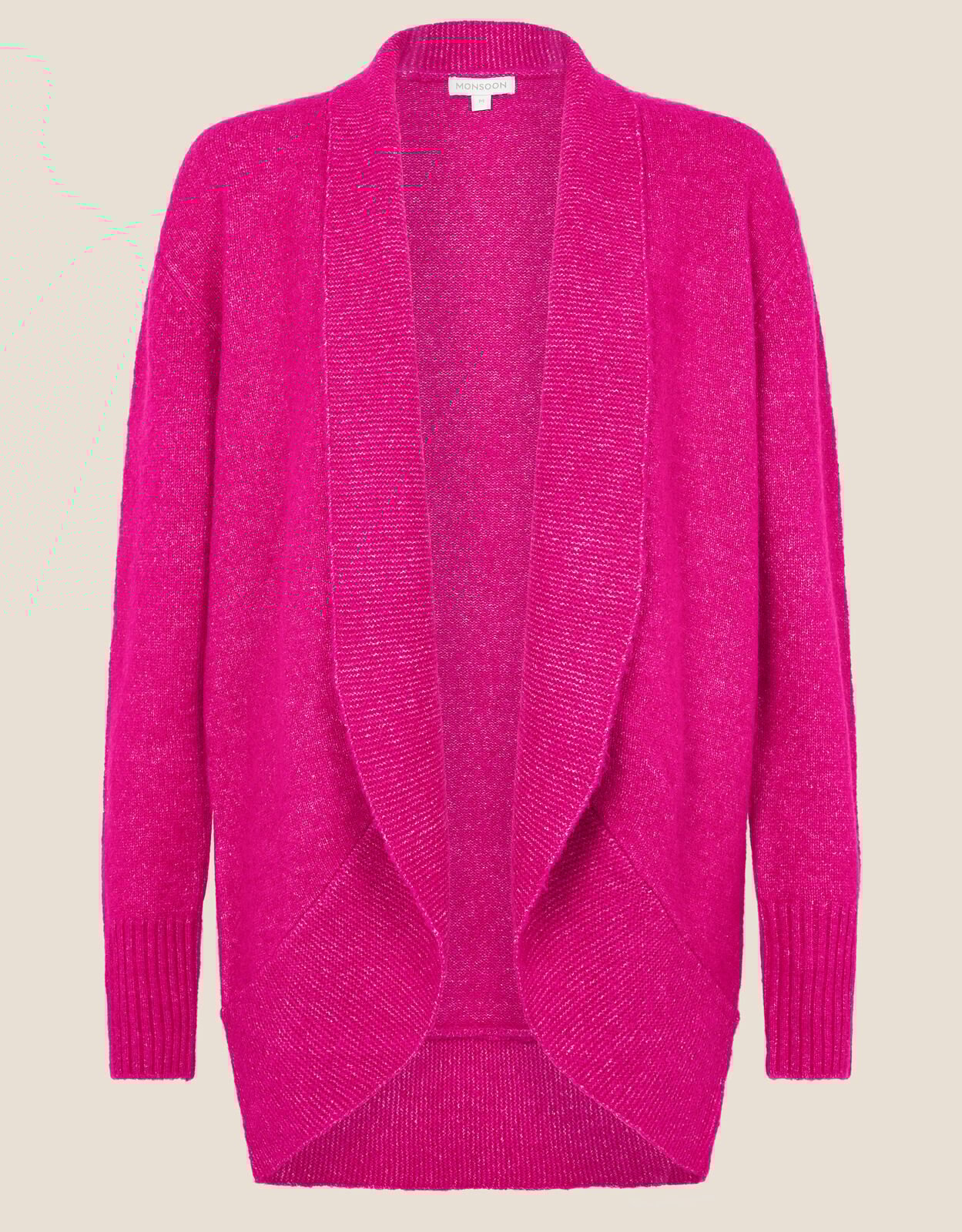 Pink shawl cardigan on sale