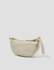 Meg Crescent Sling Bag, Cream (CREAM), large