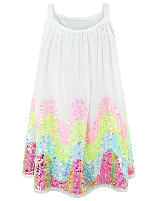 monsoon rainbow sequin dress