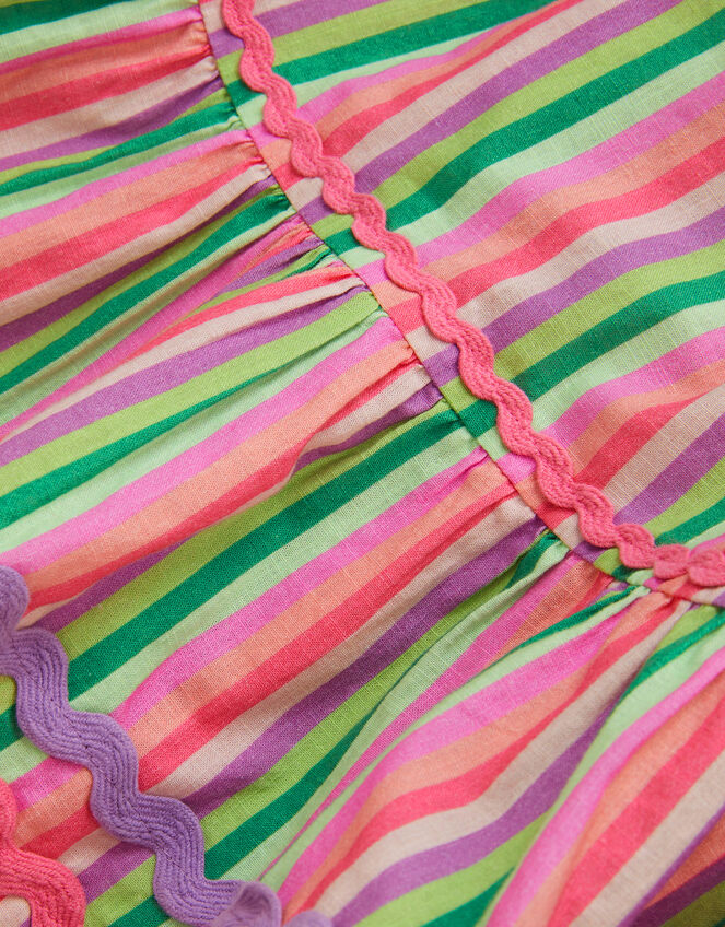 Strappy Stripe Dress, Green (GREEN), large