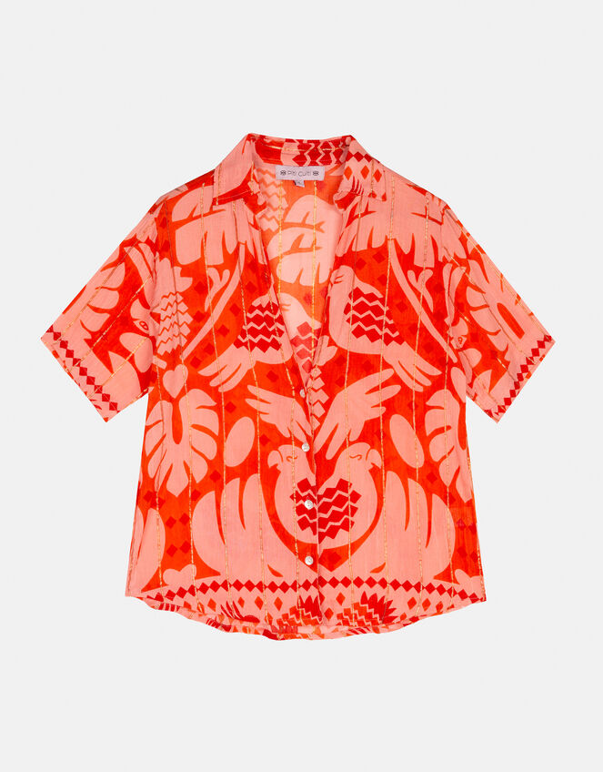 Piti Cuiti Tropical Shirt & Trousers Set, Red (RED), large