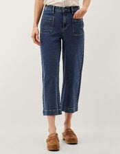 Arlo Regular Cropped Jeans, Blue (MID AUTHENTIC BLUE), large