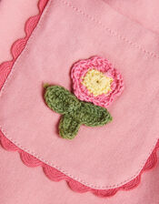 Crochet Flower Flare Joggers, Pink (PINK), large