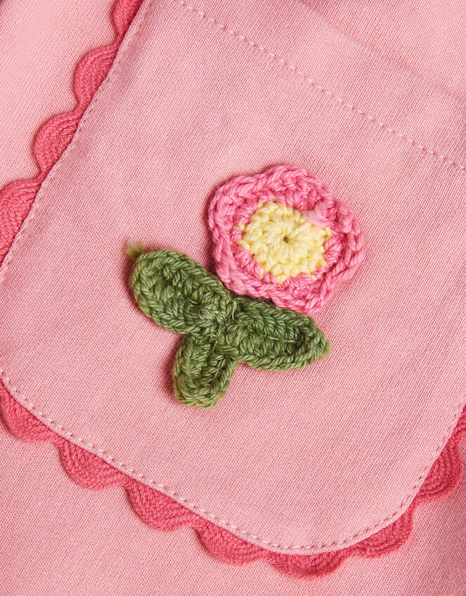 Crochet Flower Flare Joggers, Pink (PINK), large