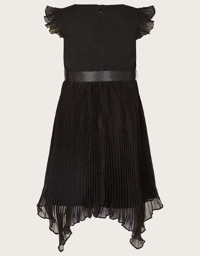 Rubina Pleat Dress, Black (BLACK), large