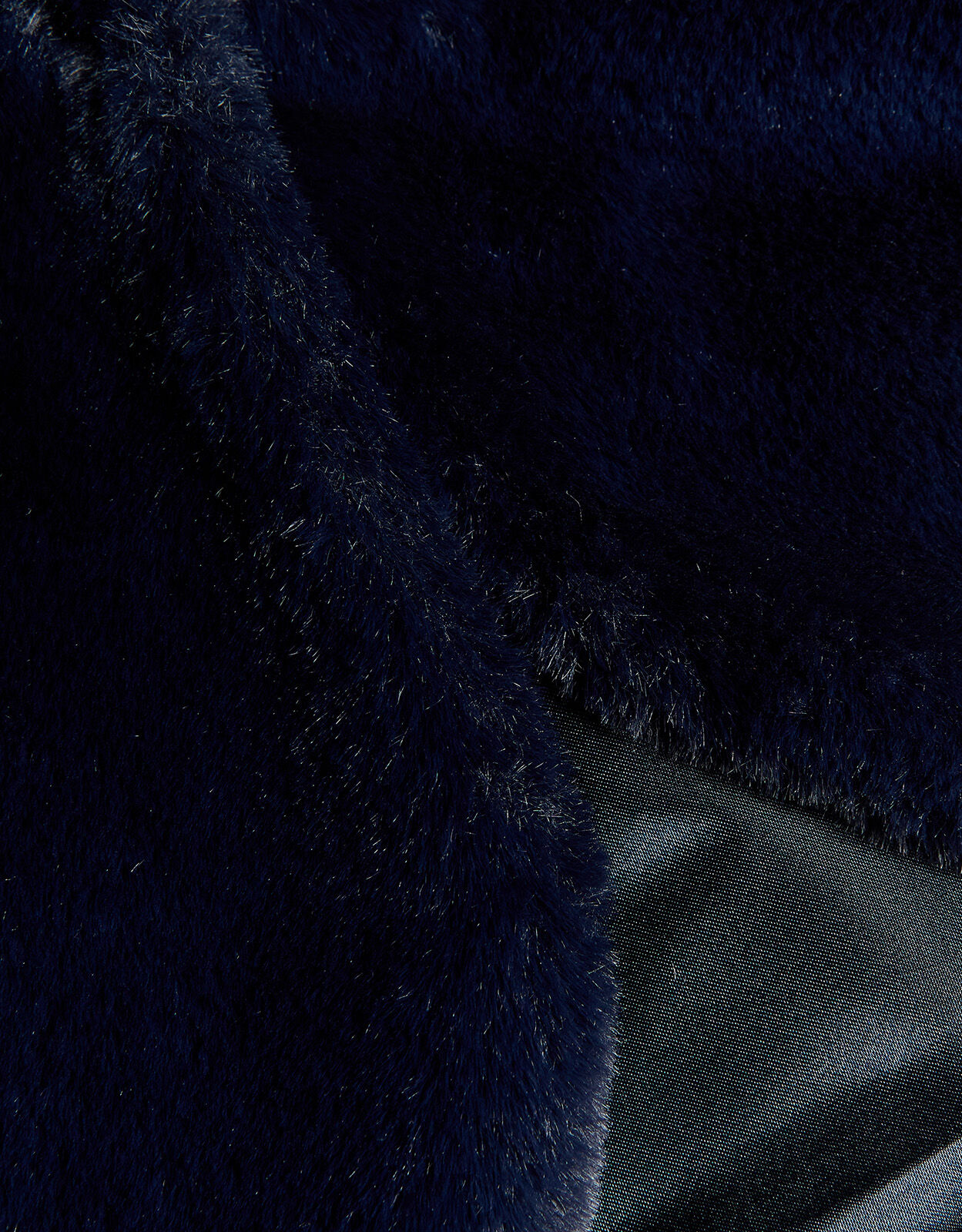 Faux Fur Shrug Blue