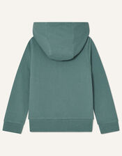 Embellished Slogan Hoody, Teal (TEAL), large
