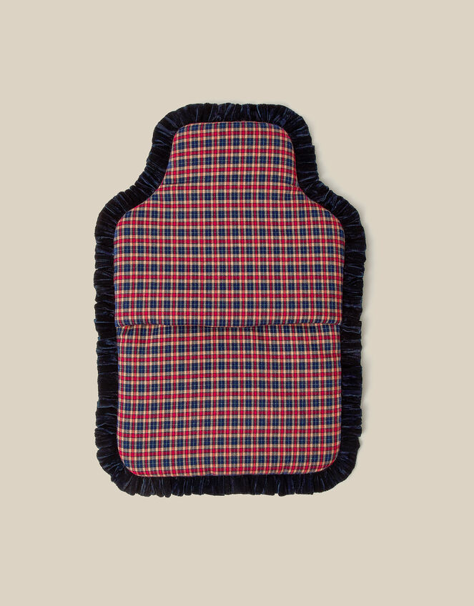 Swan Tartan Hot Water Bottle Cover, , large